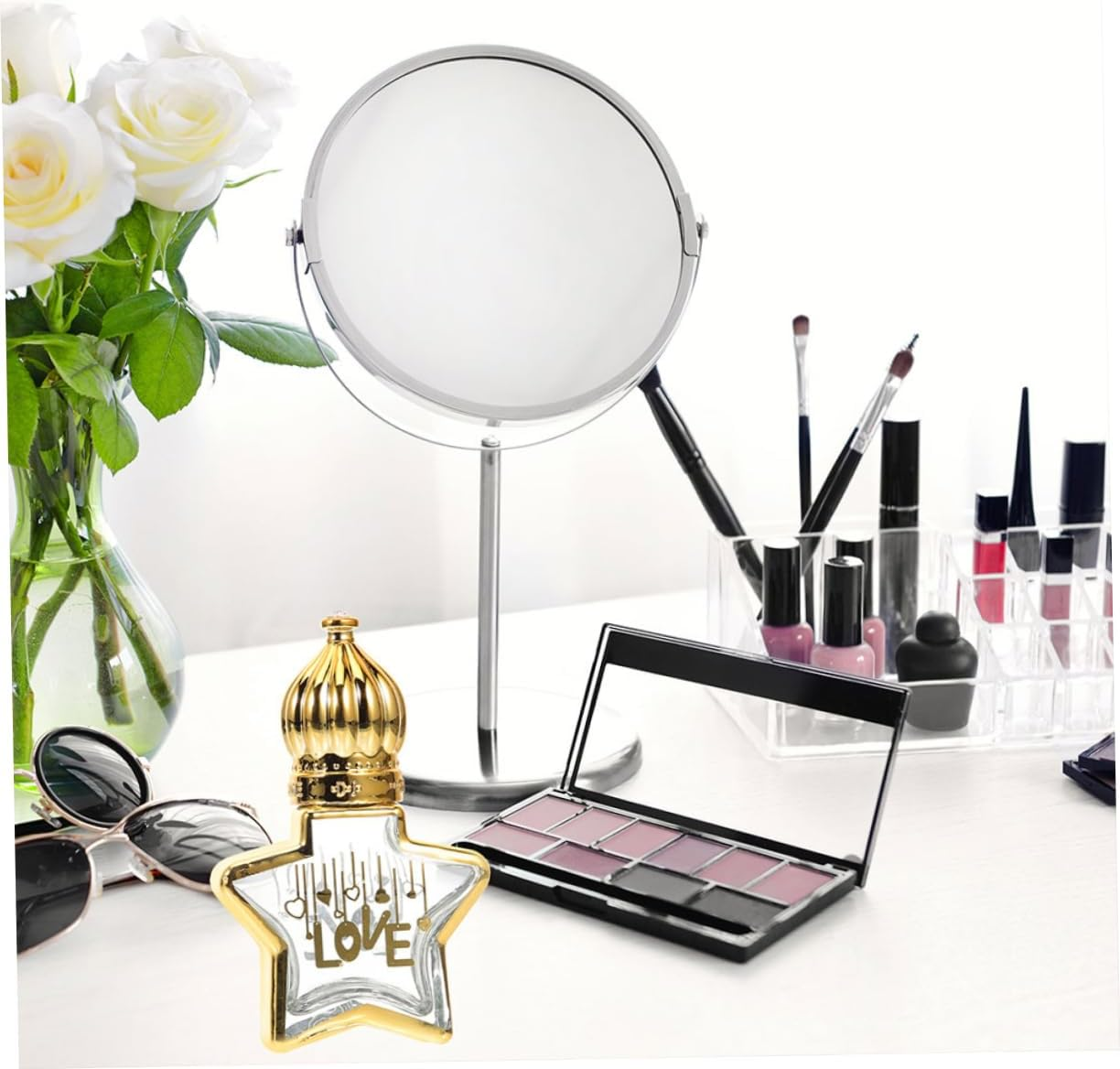 Essential Shaped Roller Bottle Empty Glass Perfume Container for Travel Lightweight and Portable Aromatherapy Bottle for Personal and Spa Use image number 4