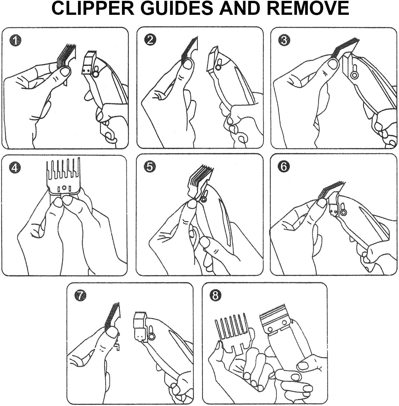 2PCS Hair Clipper Guide Comb Set for Wahl Hair Clippers Limit Combs image number 3