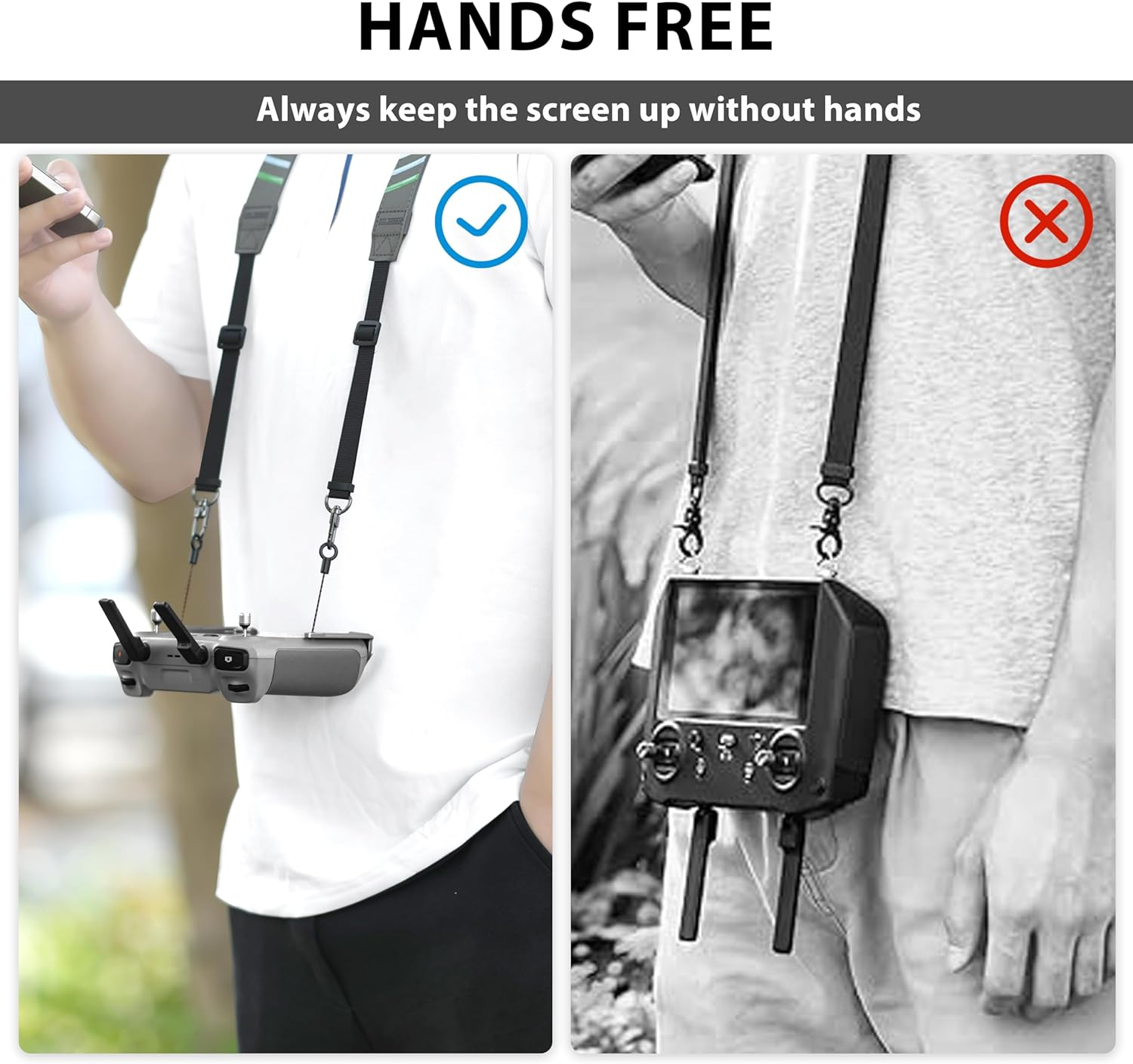 STARTRC Balance Lanyard for RC 2 / Pro Controller Neck Strap for DJI Mini 4 Pro, Mini 3, Mavic 3, Air 3 Drone Remote Accessories image number 6