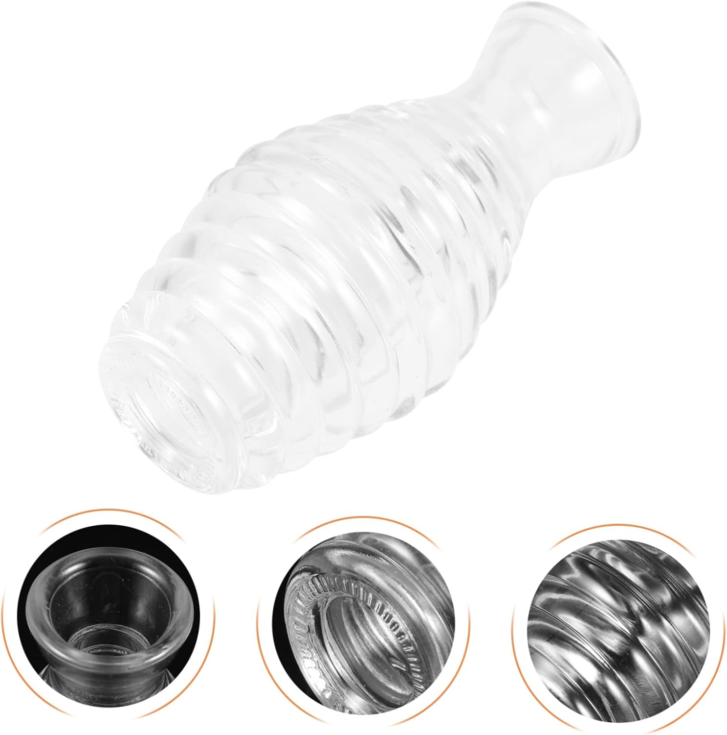 LIFKOME 6Pcs Wide Mouth Aroma Bottles Artistic Glass Aromatherapy Jars Mist Spray Bottle image number 2