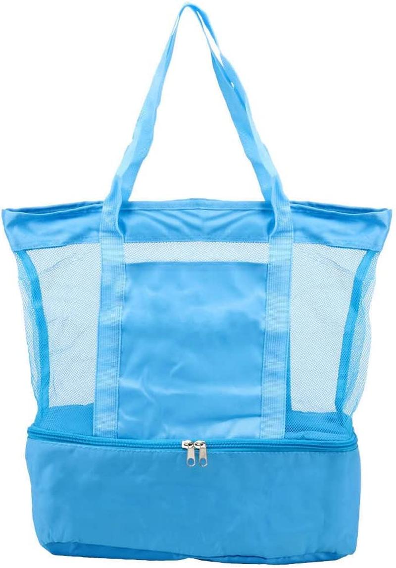 Summer Splash 2-In-1 Beach Bag with Built-In Cooler - 35Cm X 40Cm X 13.5Cm in Black, Navy, Light Blue, & Pink image number 5