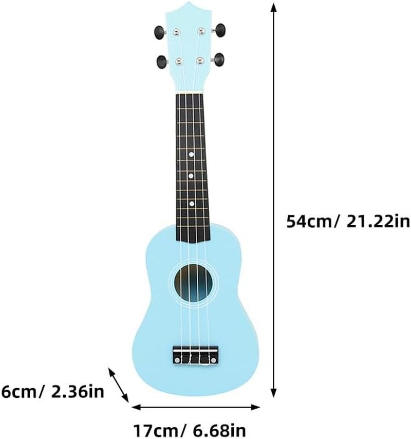 Toyvian Wooden Ukulele Musical Instrument String Small Ukulele for Beginners Boy Girl Boys and Girls and Beginners Adult Random Color image number 4