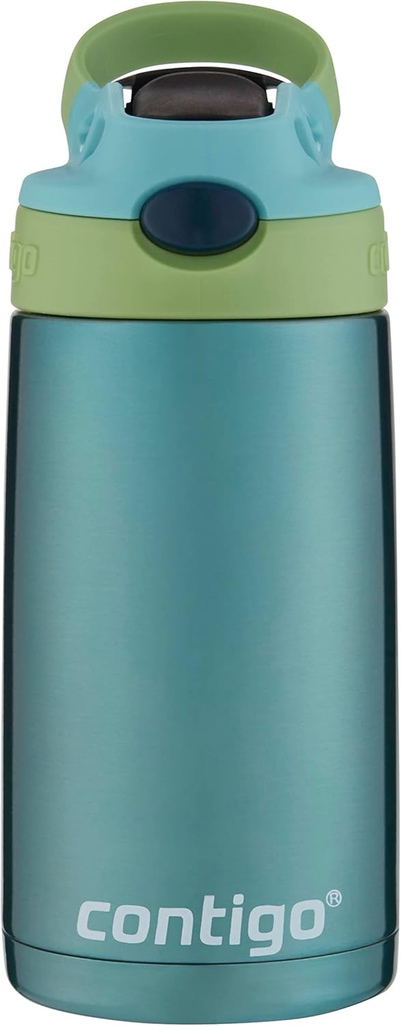 Contigo Kids Straw Stainless Steel Water Bottle with AUTOSPOUT Lid, 13Oz, Ocean image number 5