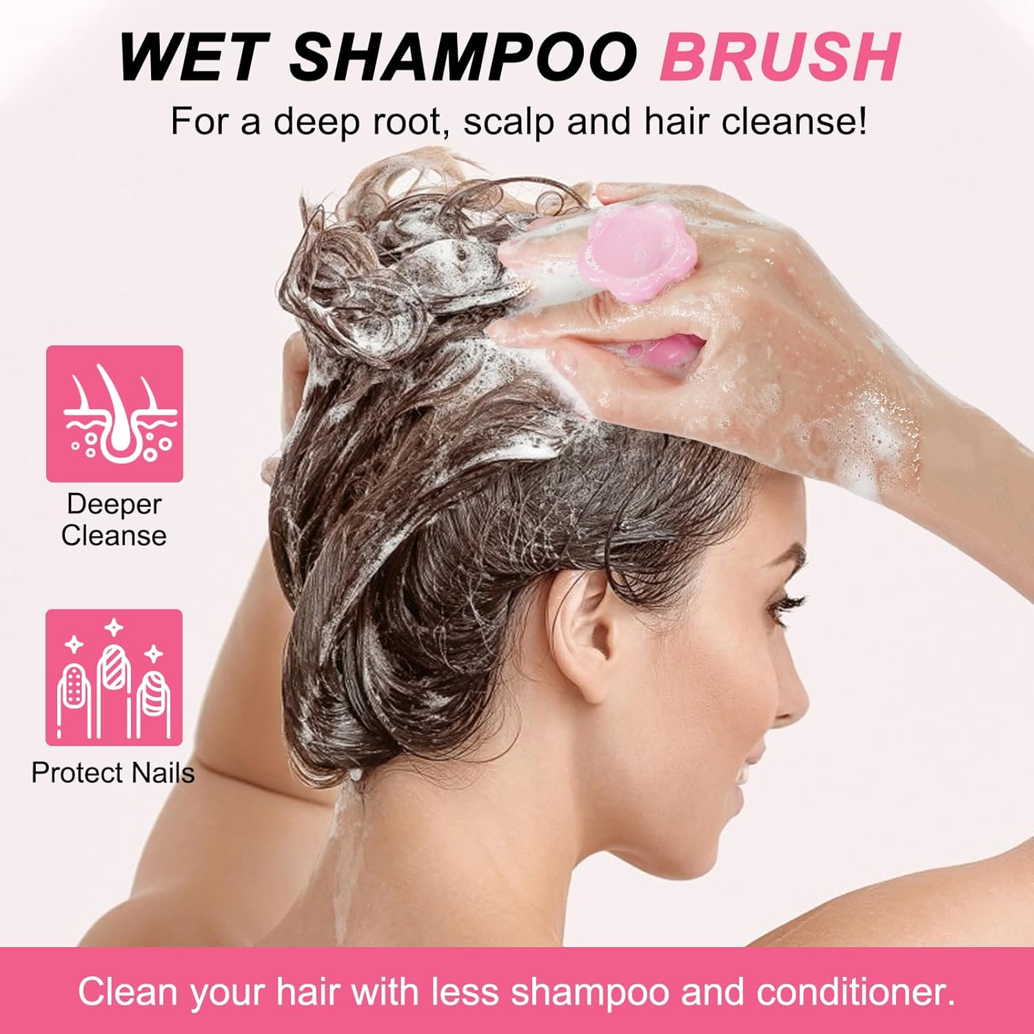 Bieyoc Rosemary Oil for Hair Growth 60Ml, with a Head Massage Brush Silicone, Improve Hair Loss and Nourishes Scalp image number 3