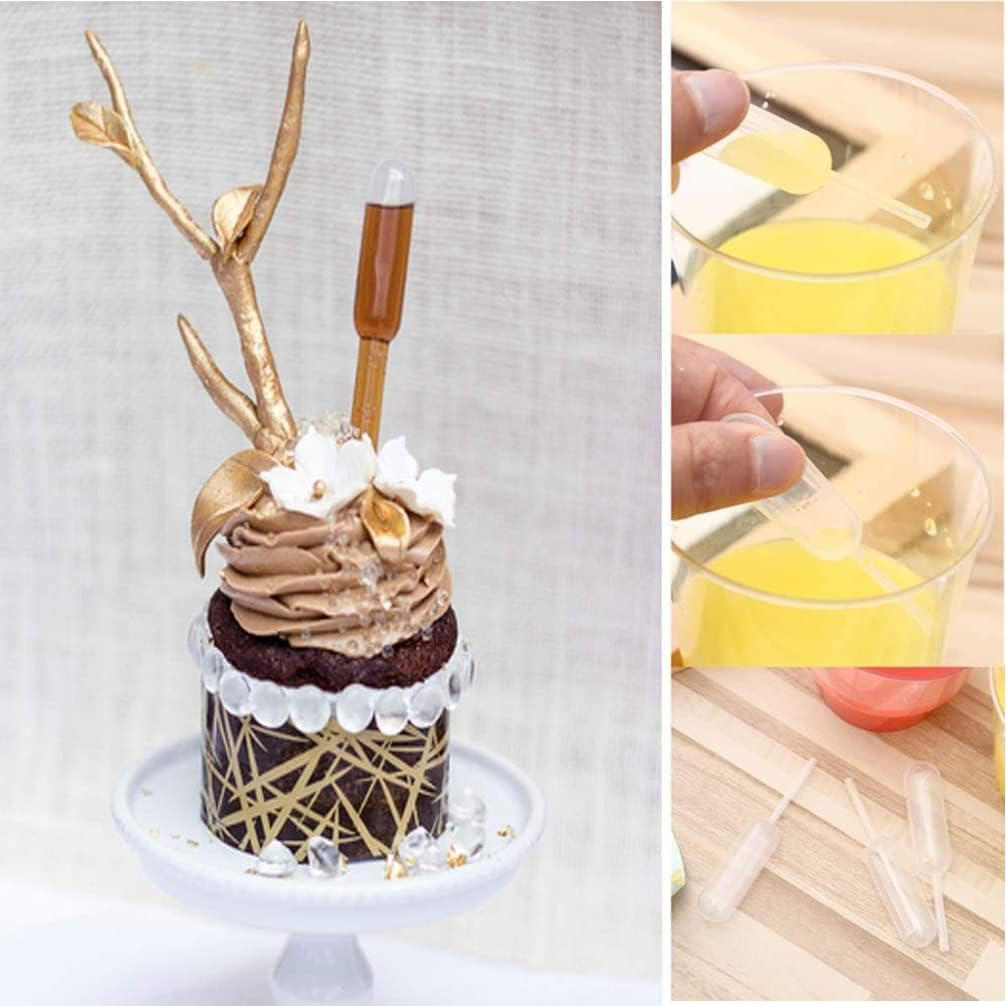 200Pcs 4Ml Plastic Pipettes Squeeze Transfer Pipettes Suitable for Chocolate, Cupcakes, Strawberries image number 2