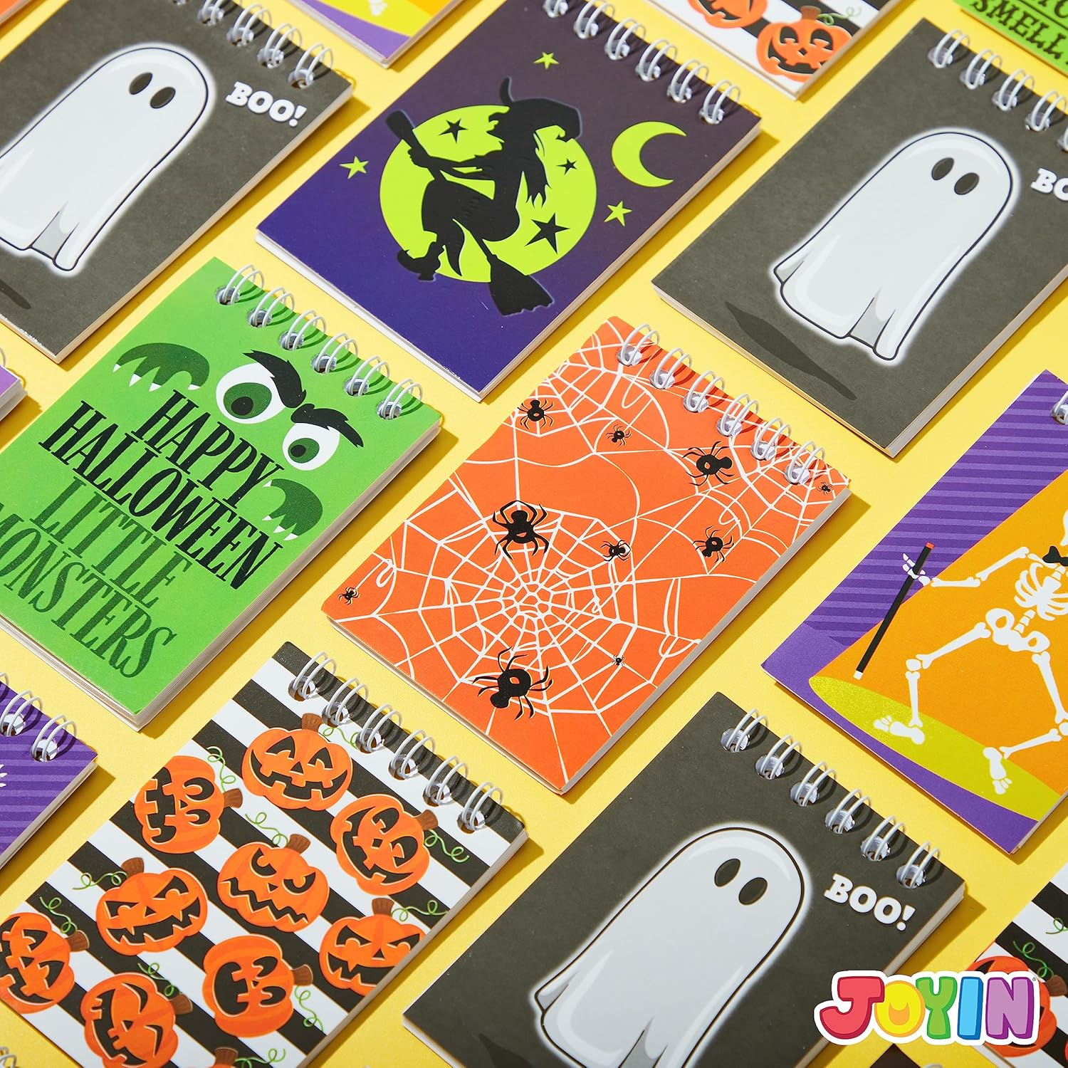 JOYIN 48 PCS Halloween Spooky Notepad Set in 8 Designs, Halloween Note Pads for Kids Trick or Treating, Stationery Prizes and Treats, Goodies Bags Fillers, School Classroom Party Favors Supplies Gifts image number 1