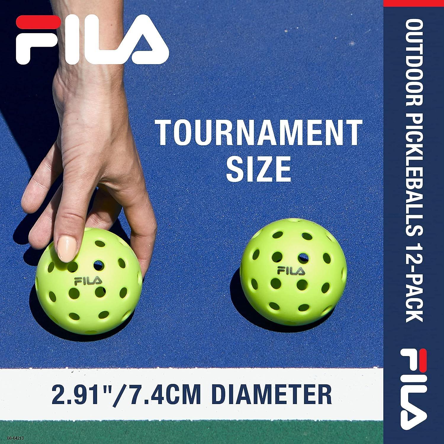 FILA Accessories Pickleball Balls - Official Pickle Balls Regulation Size, (Indoor or Outdoor) image number 2
