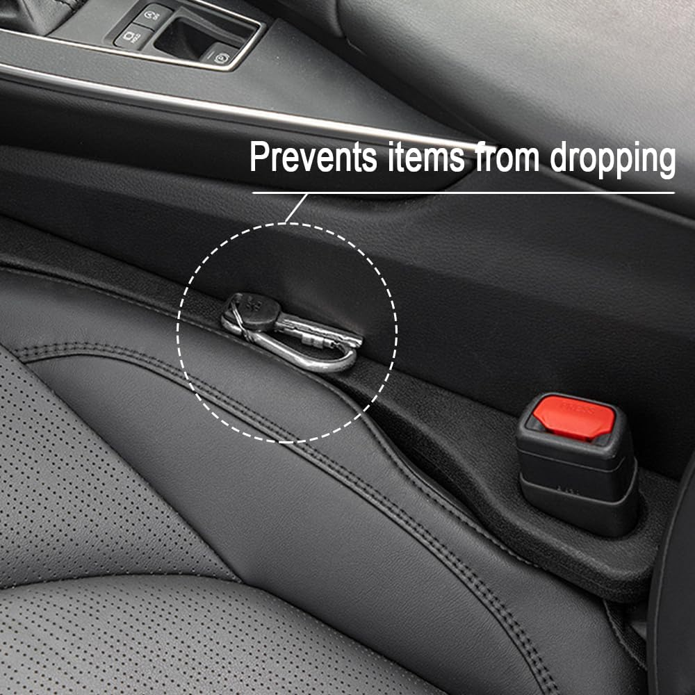 Car Seat Gap Filler Set of 2, Soft Foam Seat Gap Filler Universal Fit Car SUV Truck to Fill the Gap between Seat and Console image number 6