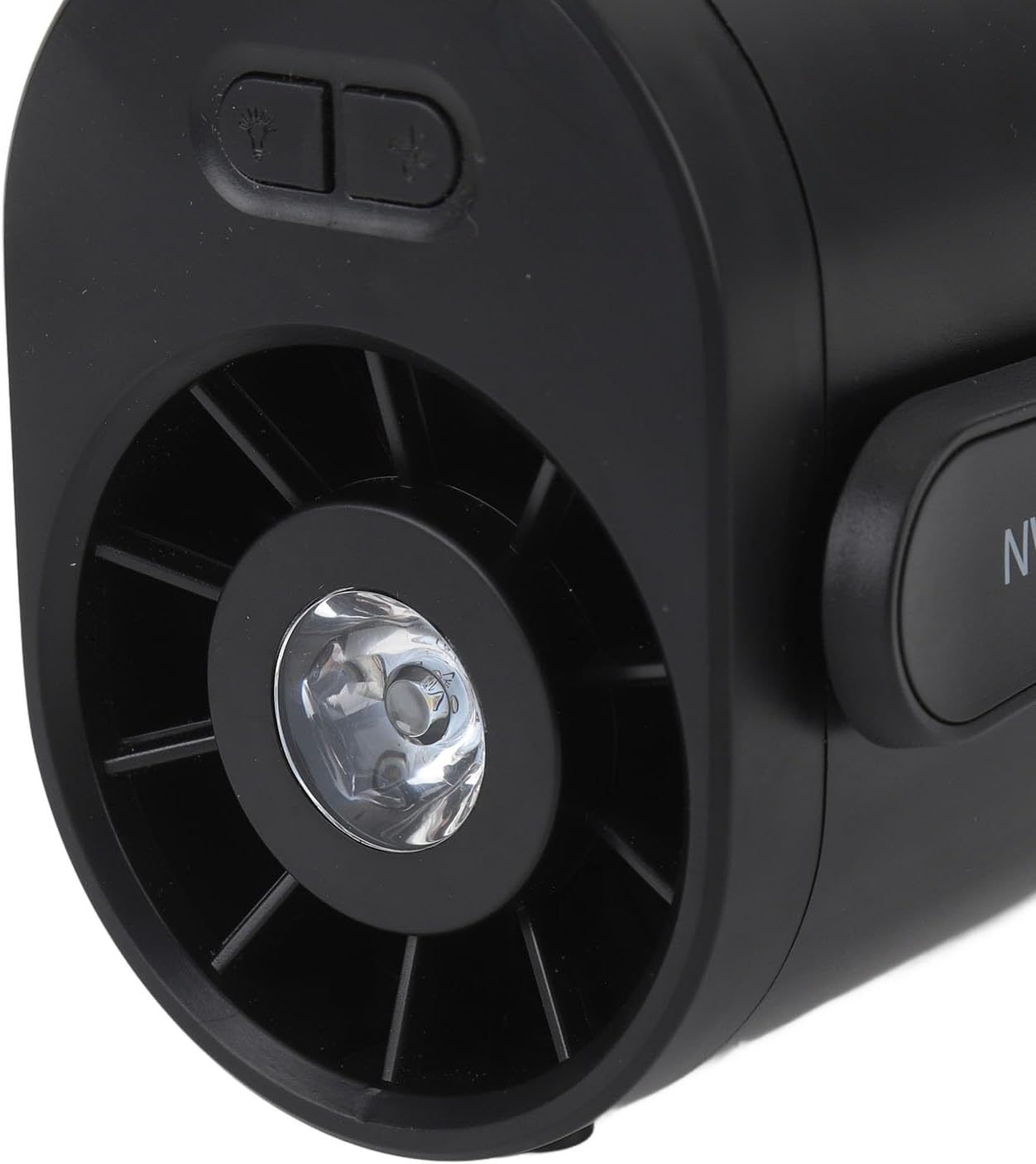 Portable Waist Clip Fan - 4000Mah 3 Speed Adjustable Outdoor Turbo Fan with Emergency Light, Rechargeable Hand Fan for Travel Camping (Black) image number 3