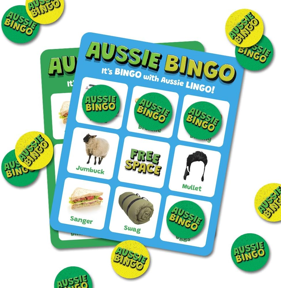 Aussie Bingo &ndash; Classic Australian Bingo Game for Everyone | Age 6+ | Fun Family Board Game Featuring Aussie Icons | Designed by Aussies for Aussie Families