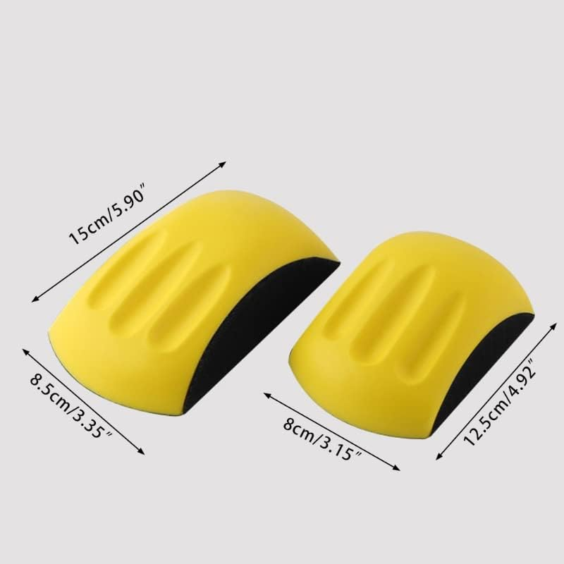 2Pcs Mouse Hand Sanding Pad Hook and Loop Sanding Block,Sanding Mouse Hand Sander Blocks,Hand Sanding Blocks,Hook Loop Sanding Block Foam Hand Sander Backing Pads,Hook and Loop Hand Sanding Block
