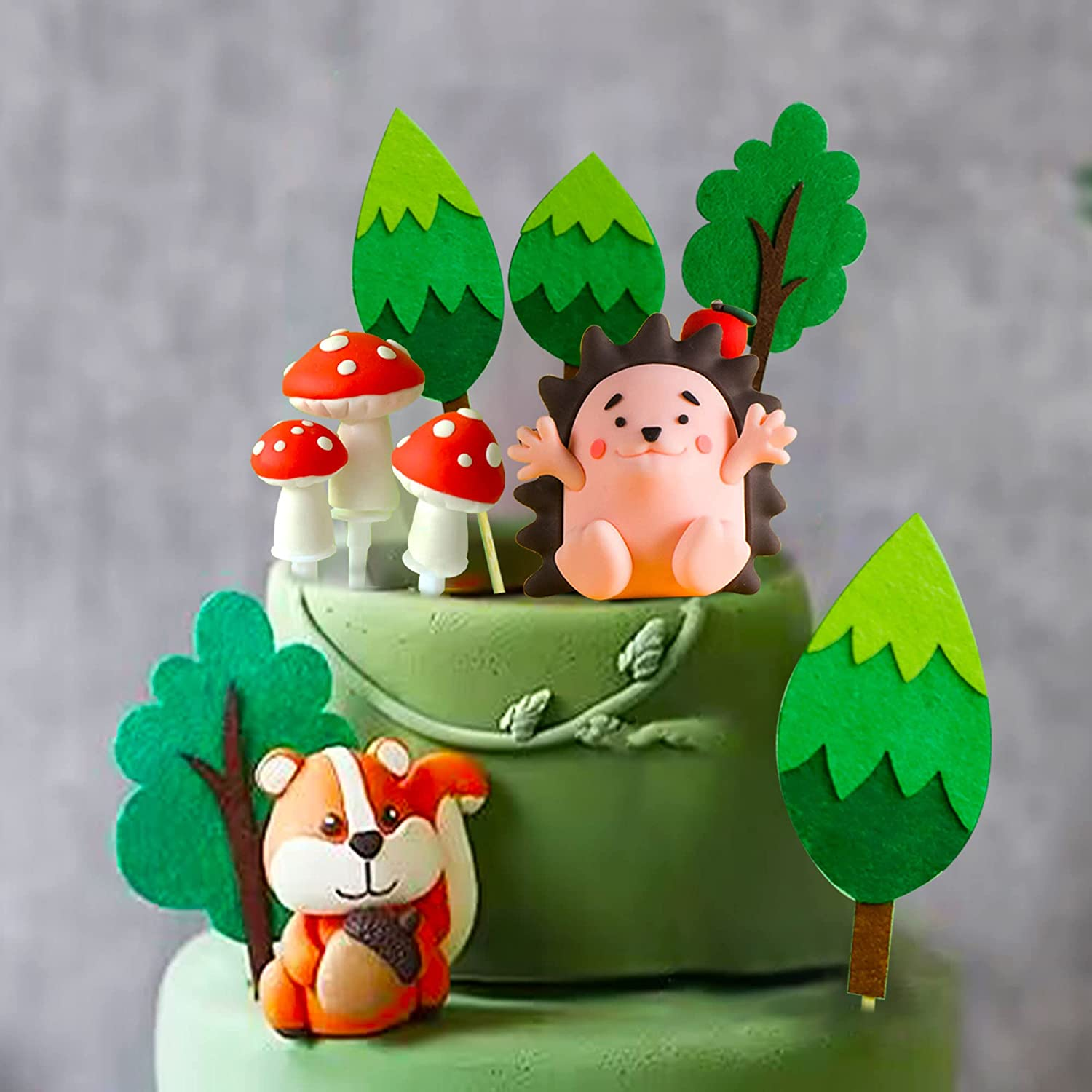 New Fox Hedgehog Cake Decoration (Yellow) image number 3