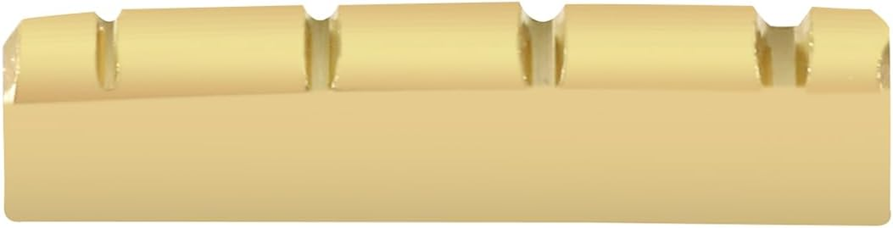 Metallor 4 String Brass Bass Guitar Nut Pre-Slotted Top Nut 43Mm X 9Mm X 6Mm Compatible with PB Bass Guitar Parts Accessories. image number 4