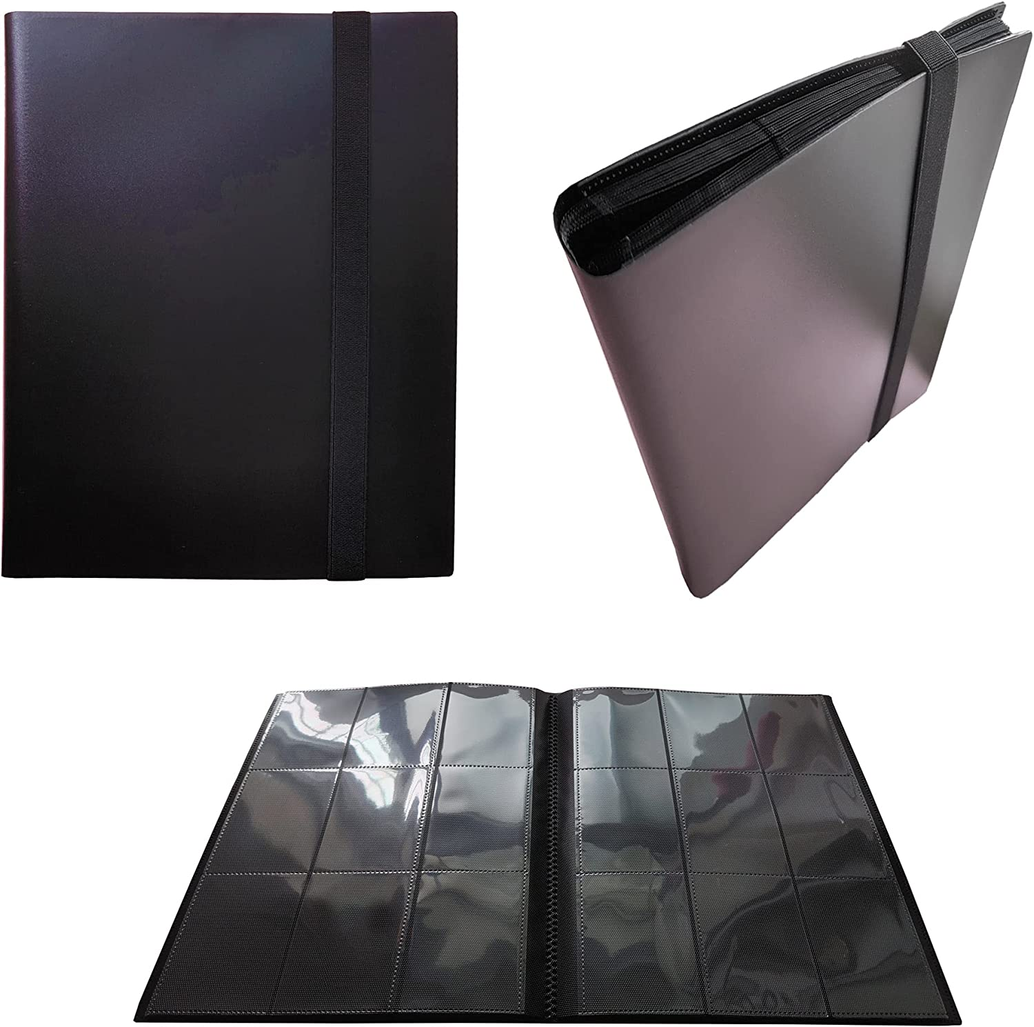 9 Pocket Trading Card Binder Holder, Collector Album with Sleeves, 20 Pages, Protect and Organize up to 360 Cards image number 2