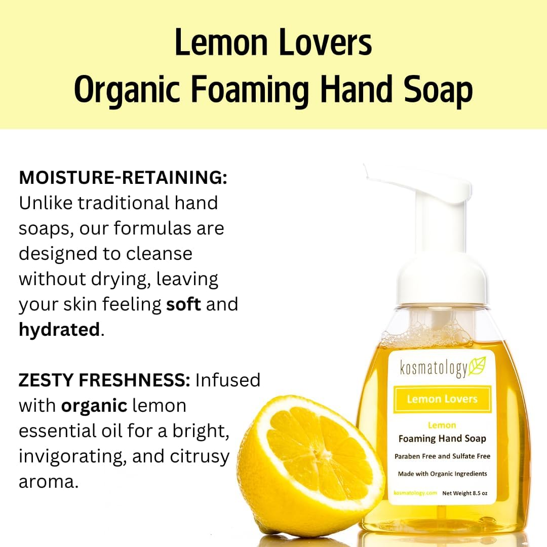Kosmatology - Foaming Hand Soap Lemon Lovers - 8.5 Oz. image number 6
