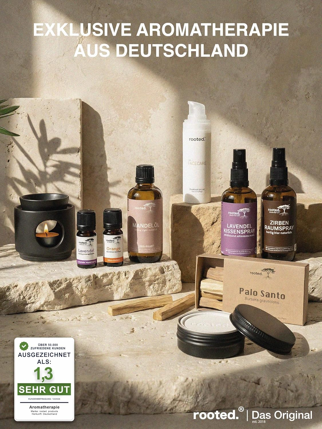 Rooted.&reg; the Original Design Aroma Lamp Ambience Ceramic Fragrance Lamp image number 3