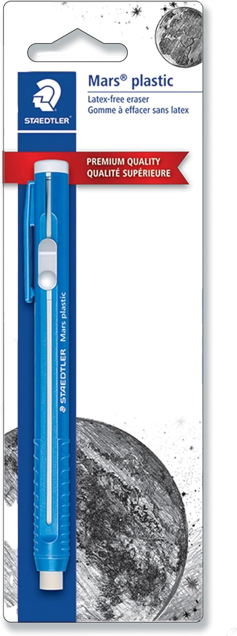 Staedtler Mars Plastic Eraser Refillable Holder, Includes Eraser (52850Bk),Blue image number 3
