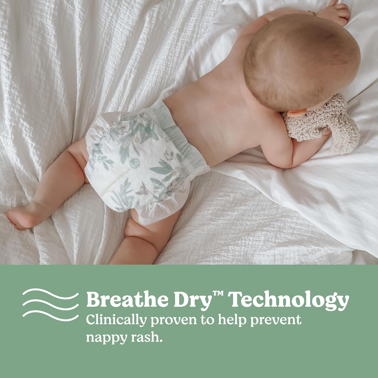 Huggies Pure Care Nappies Size 5 (13-18Kg) 52 Count (Packaging May Vary) image number 1