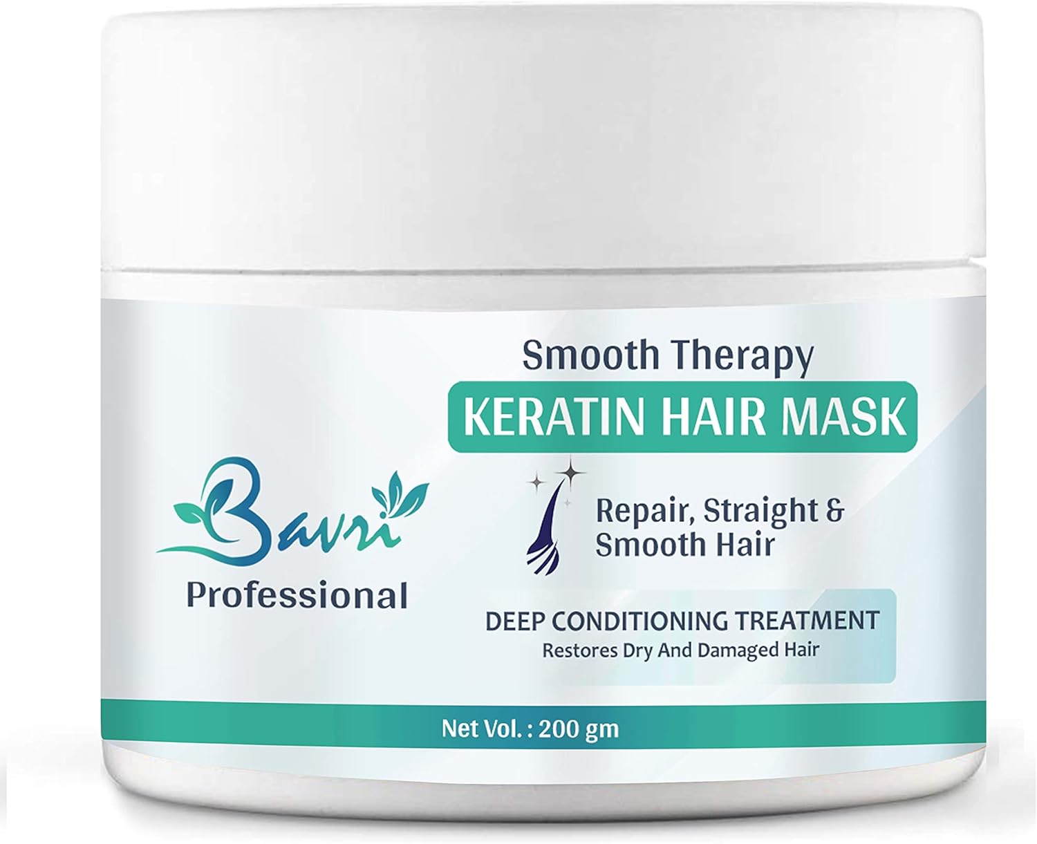 Professional Keratin Hair Mask with Protein & Gold Quinoa for Dry and Damaged Hair, Serie Expert, 200Gm image number 1