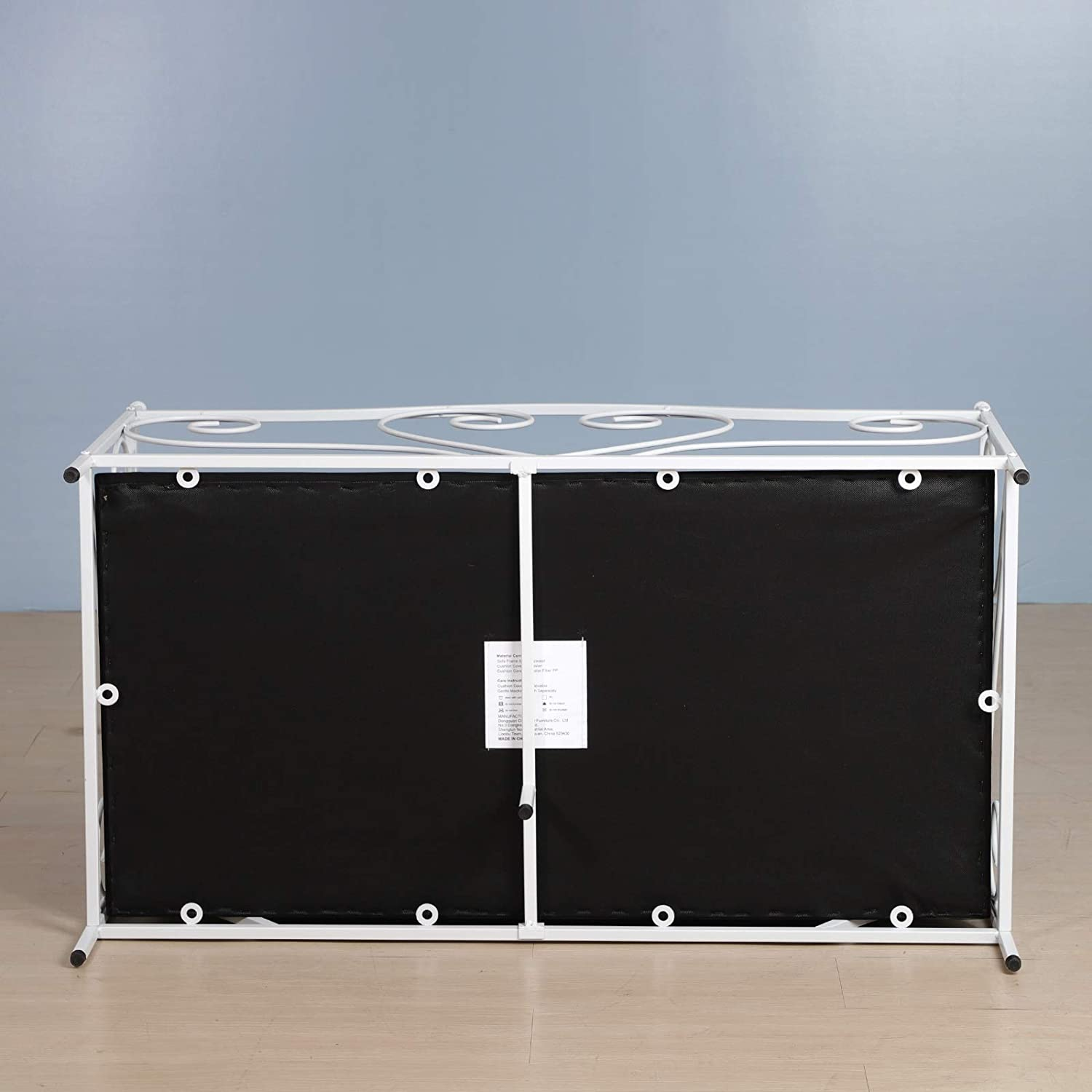 Pet Couch Bed, Large Dog Sofa Beds, Dog Furniture, Medium Pet Couch,Metal Frame and Washable Cushion, for Medium Sized Dogs Sitting (White) image number 6