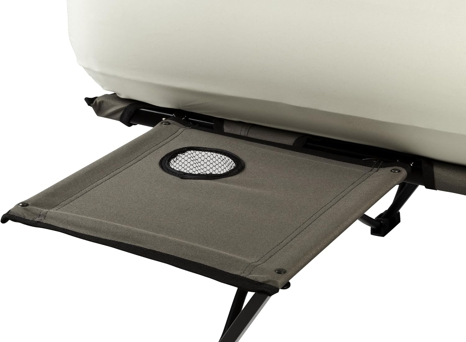 Coleman Camping Cot Air Mattress & Pump Combo Folding Camp Cot & Air Bed with Side Table & Battery-Operated Pump Great for Comfortable Outdoor Sleeping & Camping image number 6