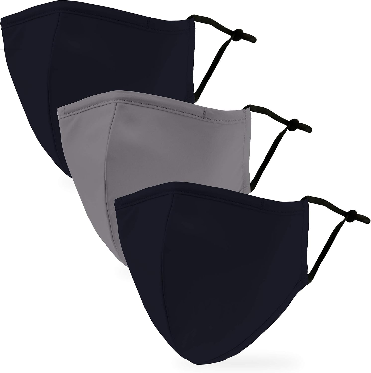 Weddingstar 3 Pack Washable Cloth Face Mask Reusable and Adjustable with Filter Pocket Kids and Adult Sizes image number 5