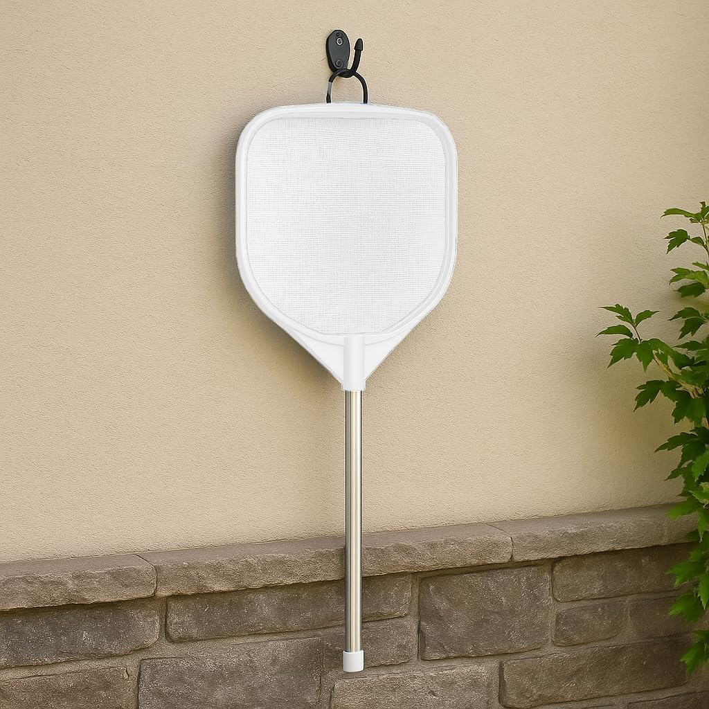JED Pool Tools 40-376F Fine Mesh Pool and Spa Leaf Skimmer with Handle, White image number 4