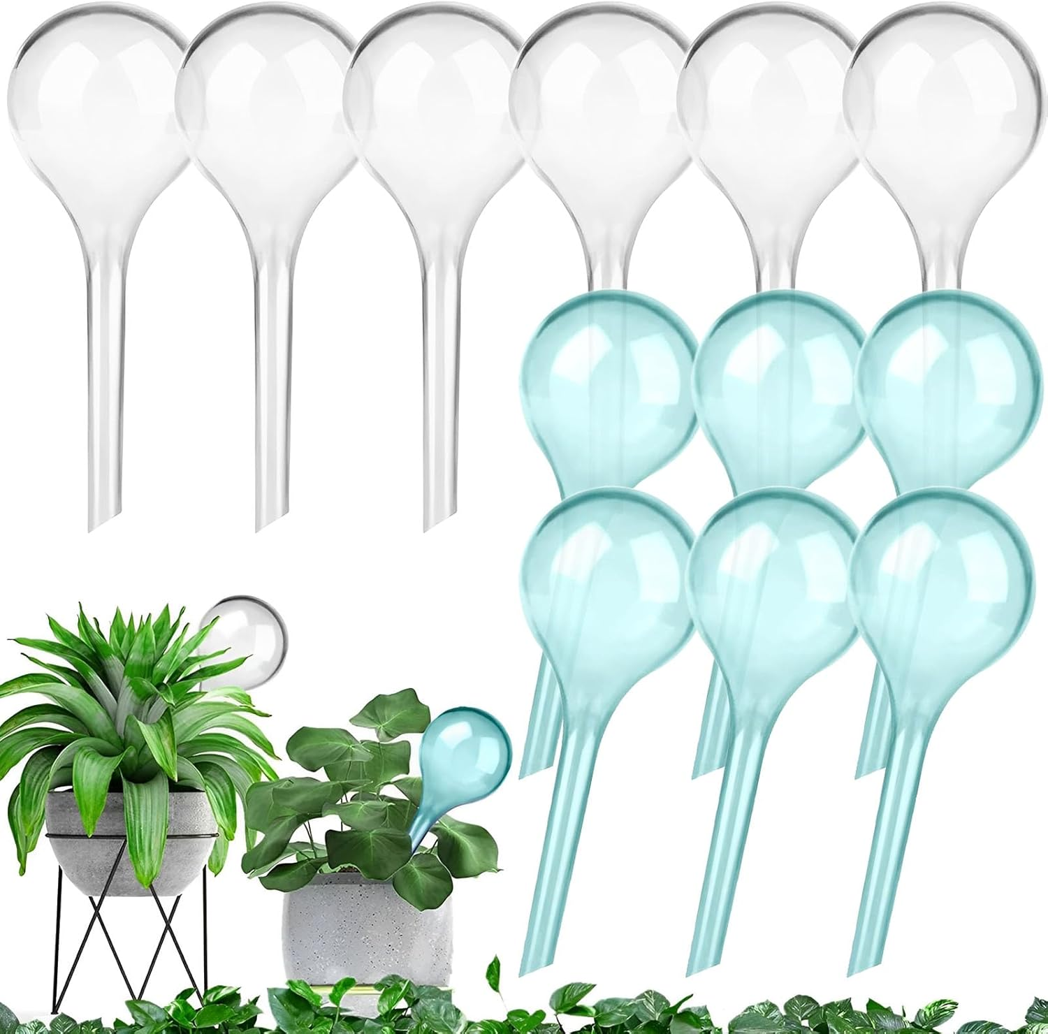 Plant Watering Bulbs for Indoor Plants 12 Pcs, Self Watering Globes Water Bulb for Indoor Outdoor Plant, Self Watering Planter Insert image number 3