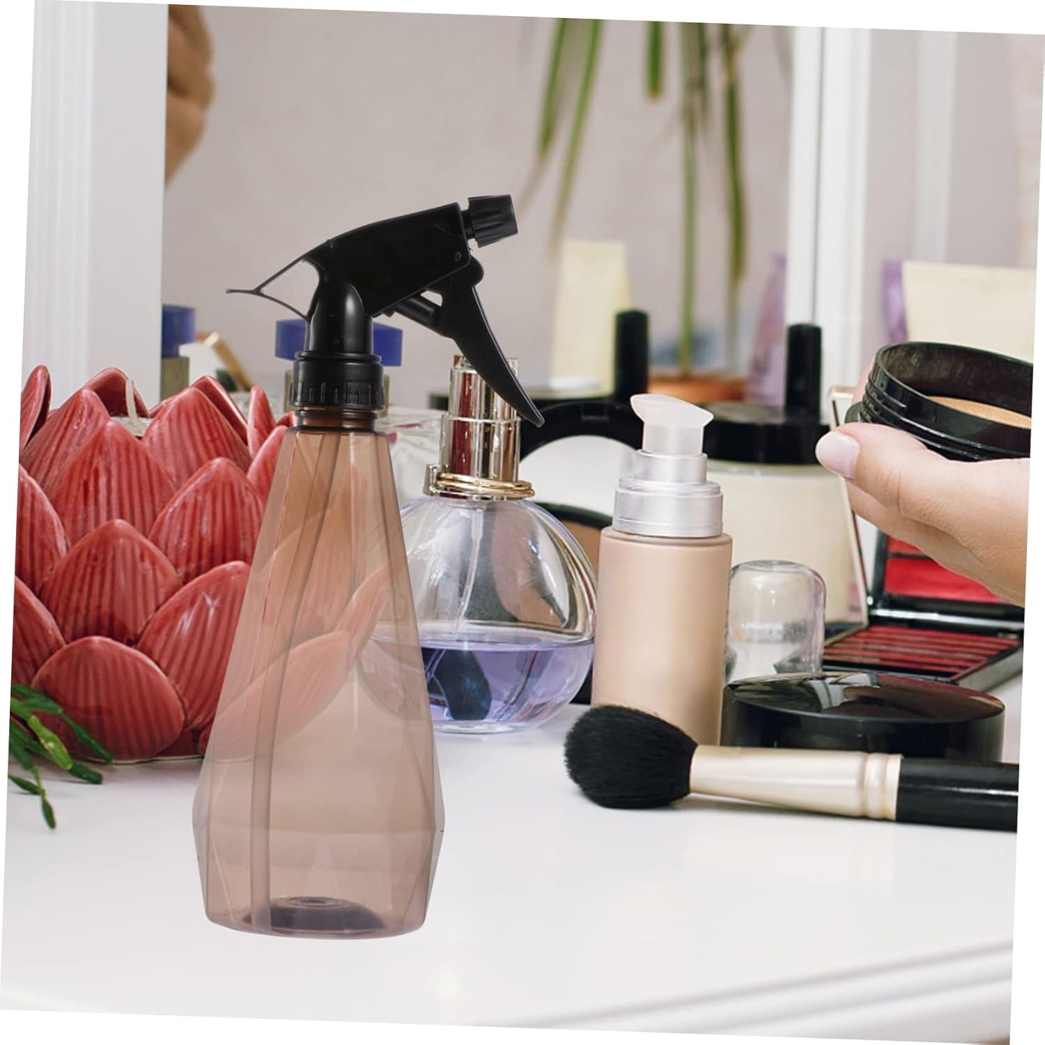 3Pcs Candy Plastic Watering Can Portable Garden Kettle for Indoor Plant Mister Continuous Spray Bottle image number 2