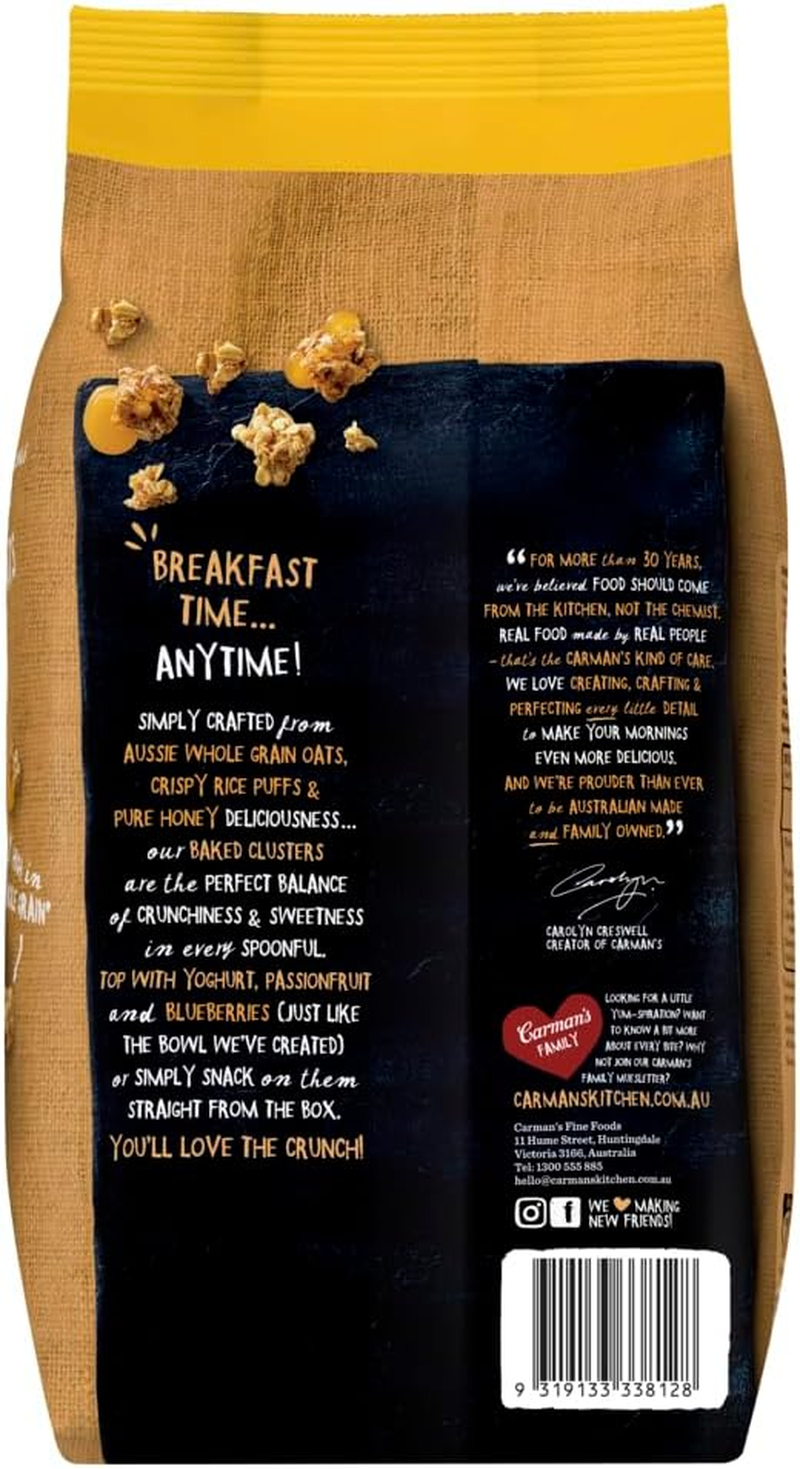 Carman'S Honey Crunch Clusters 800G