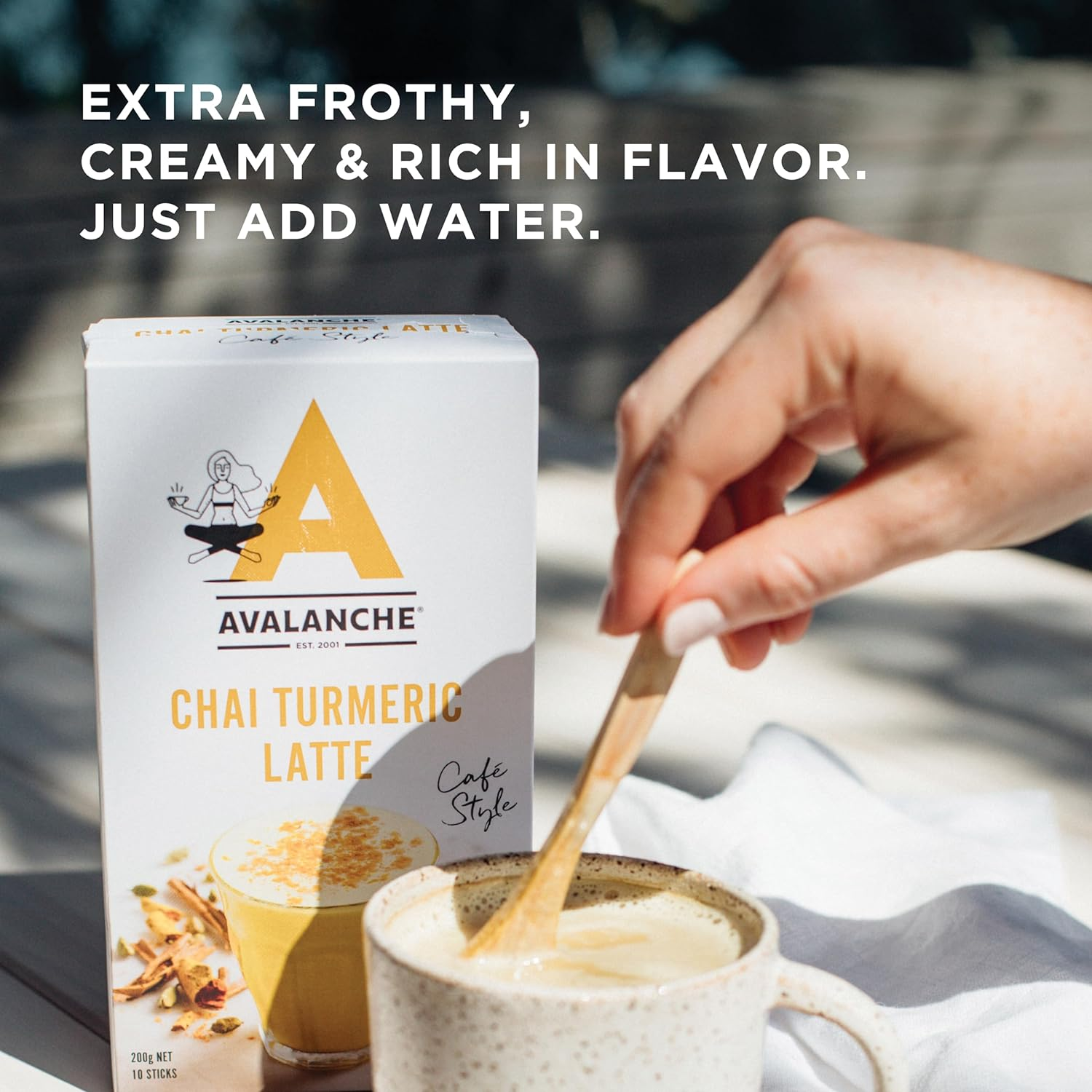 Avalanche Chai Latte Cafe Style 60 Coffee Sticks (Pack of 6) image number 2