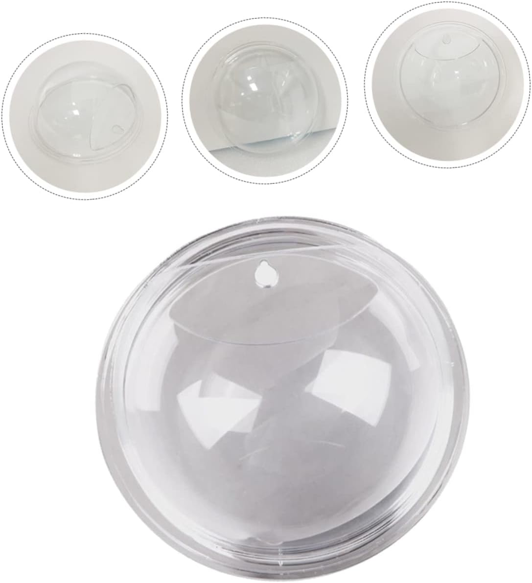 GANAZONO Wall-Mounted Acrylic Fish Bowl Planter Clear Hanging Plant Pot Decorative Tank for Home Decor Modern Hydroponic Container for Weddings and Parties image number 4