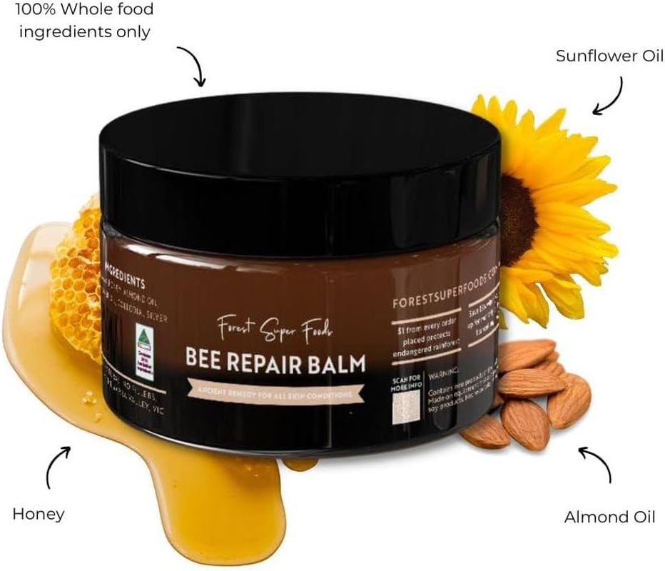 Forest Super Foods Bee Repair Balm | 60G | All Natural | Great for Everything Including Chaffing, Dry Lips and Hands and Repair Cracked Skin image number 2