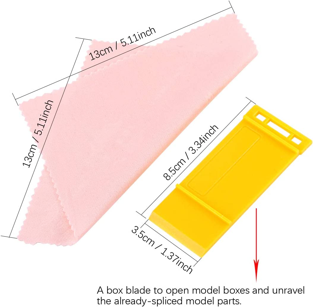 Keadic 24Pcs Gundam Model Basic Tools Set Hobby Building Tools Kit with a Plastic Case for Professional Model Building, Repairing and Fixing (Kit 5) image number 3