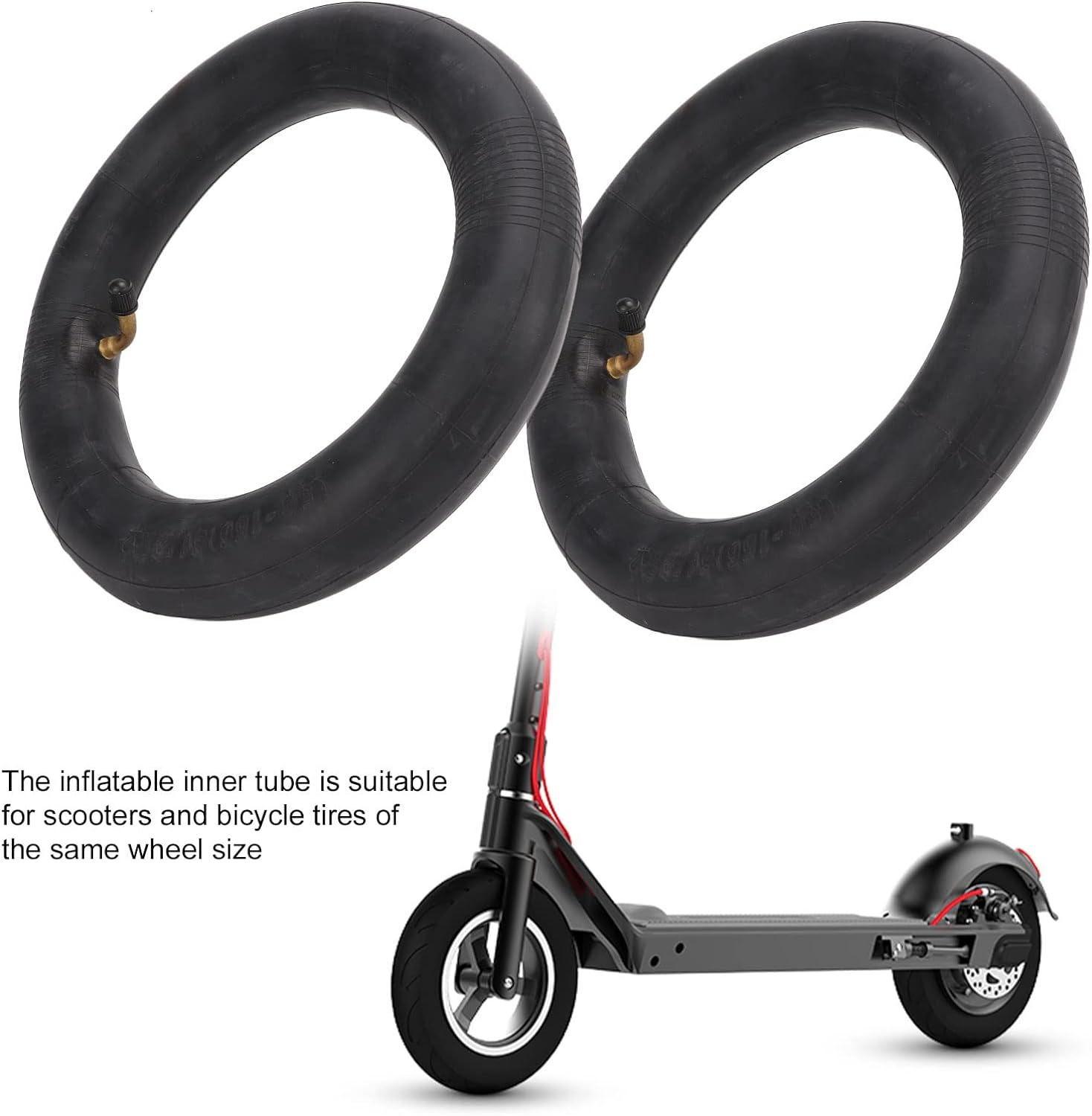8 1/2X2 Inner Tube, Electric Scooter Tire Tube Replacement Inflatable Reinforced with Tire Spoon for M365 image number 4