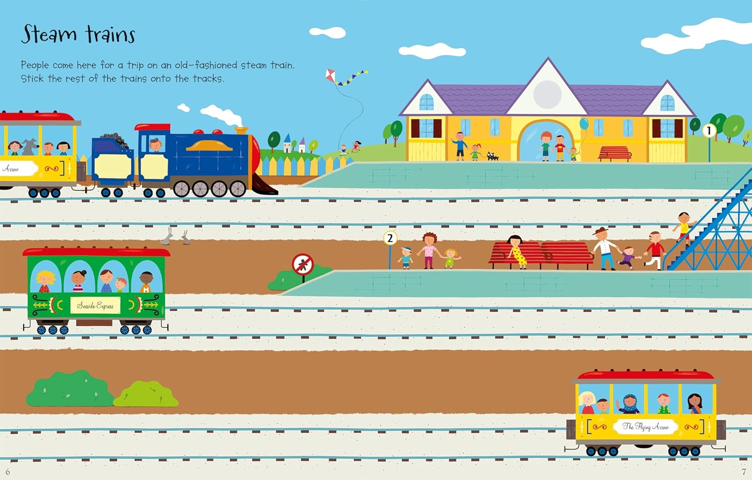 First Sticker Book Trains image number 4