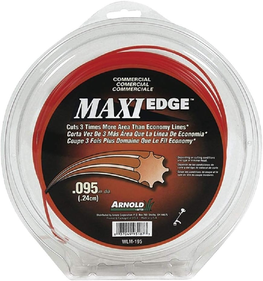 Arnold 490-030-0032 Maxi-Edge Commercial Grade String Trimmer Line with Cutting Tool, Universal Fit, 7 Refills, .155-Inch X 117-Feet image number 6