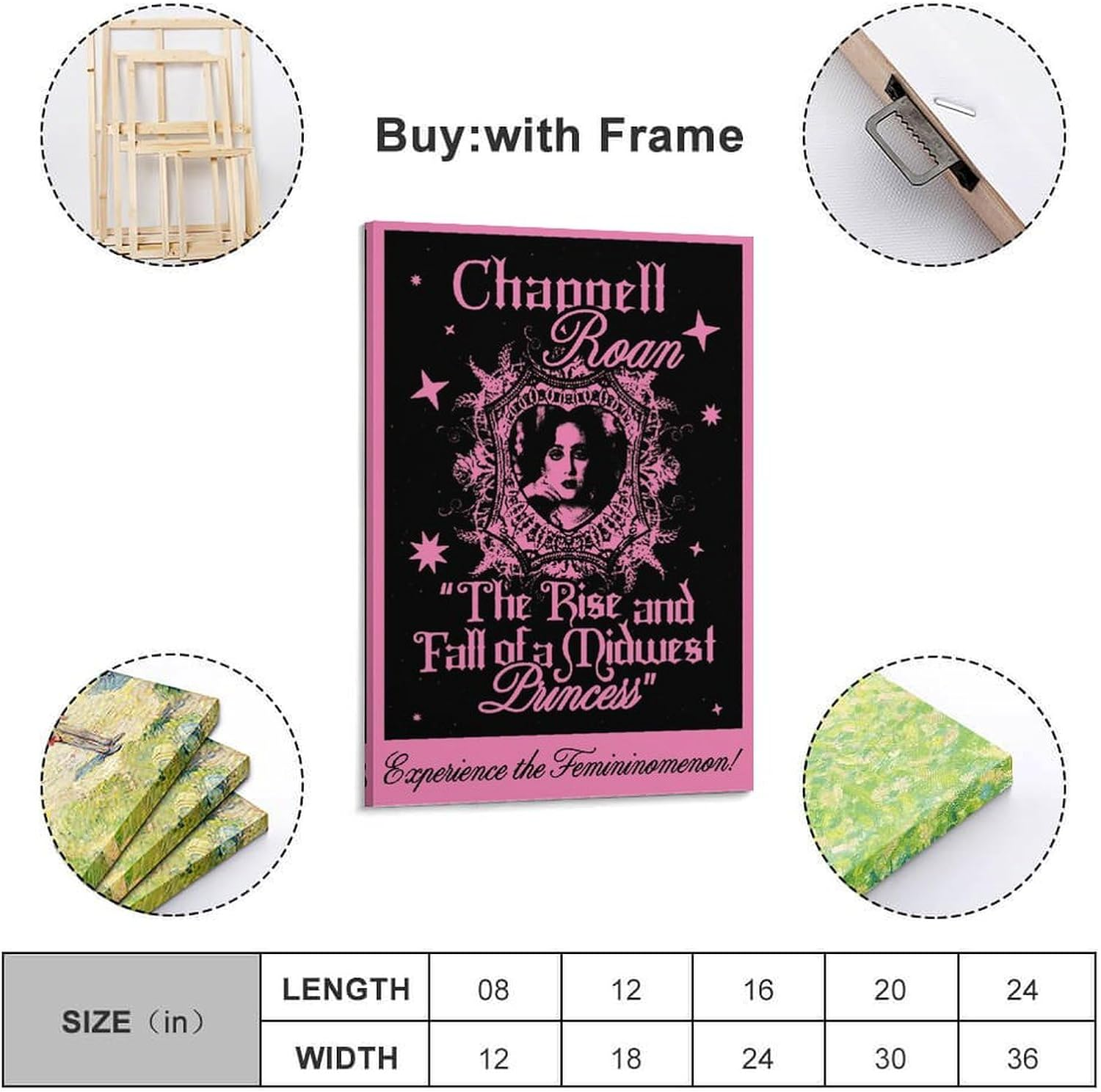 Wall Art Chappell Canvas Roan Canvas Poster Poster Canvas Painting Wall Art Picture Home Decor Print for Bedroom Living Room Dorm Study Bar Office 12X18Inch(30X45Cm)