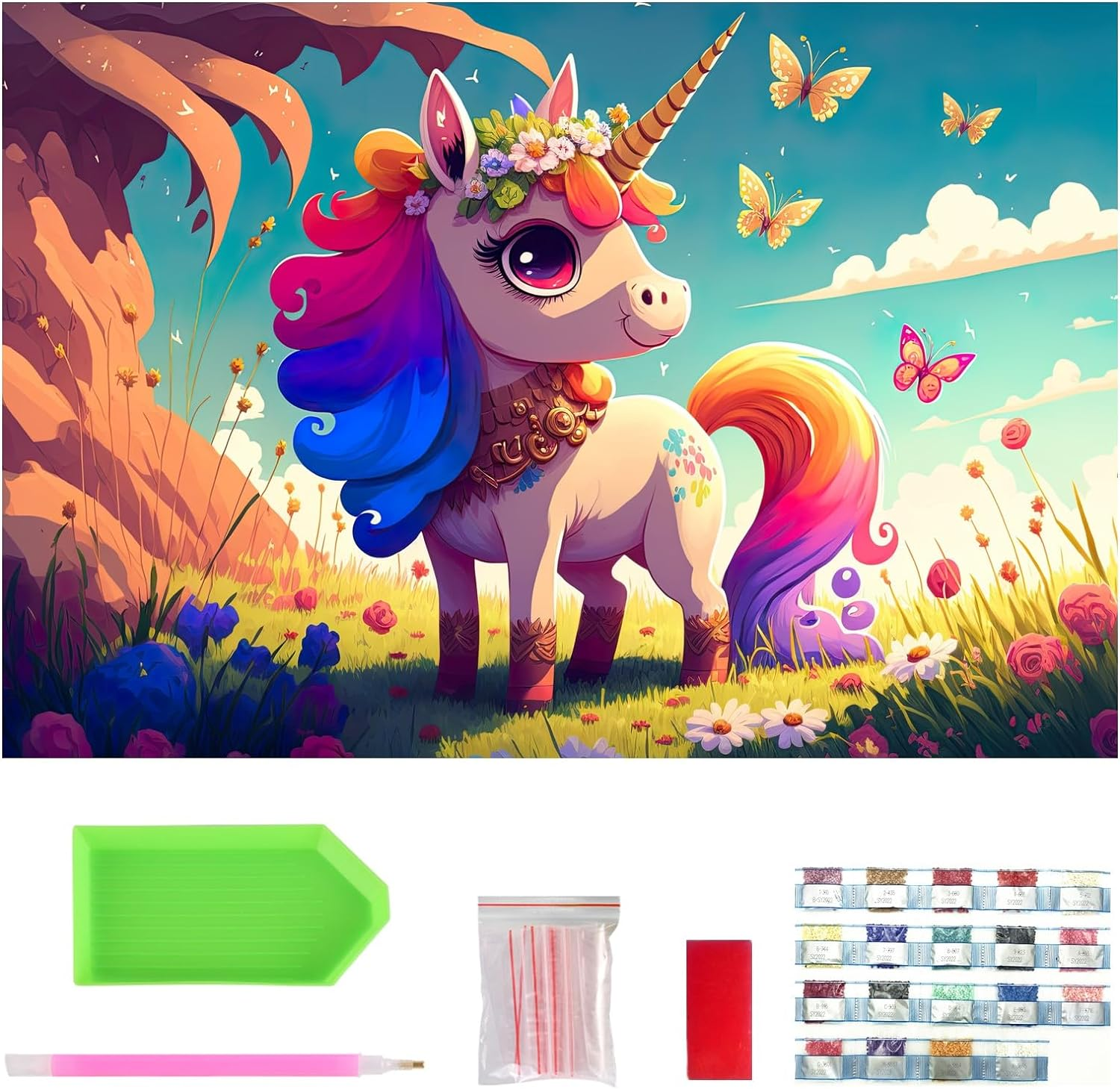 Full Drill Diamond Art Kits for Adults, 5D Diamond Painting Kits for Beginners, Gem Painting for Home Wall Decor, Canvas 40 X 30Cm.