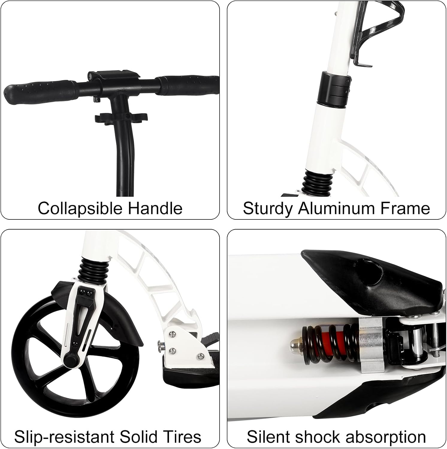 Scooter Adjustable Foldable Kick Scooter Lightweight for Adult image number 2