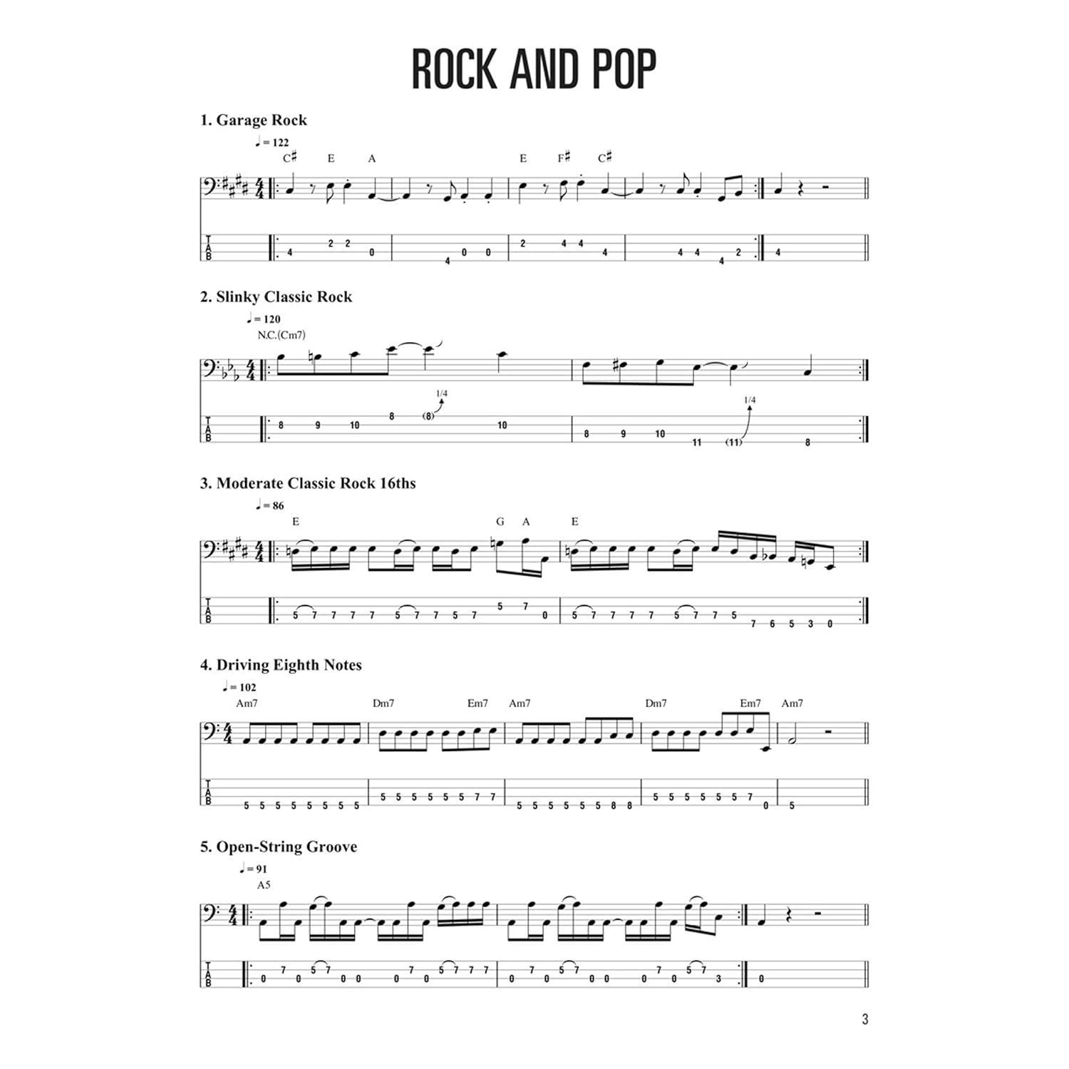 Hal Leonard Bass Lines Book: Hal Leonard Bass Method 500 Grooves - All Styles - All Levels image number 3