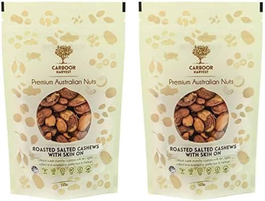 Carboor Harvest Roasted Salted Cashews with Skin on 250 G image number 3
