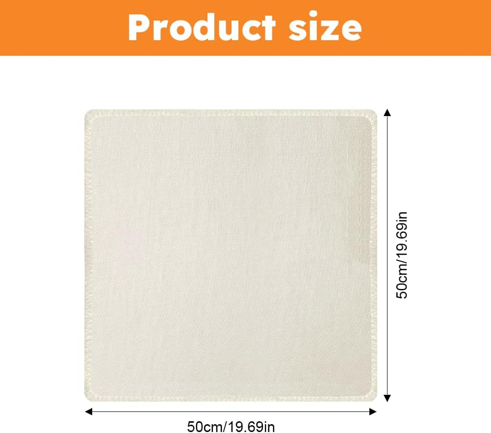 3 Pcs Cheesecloth-Grade 90,Cheese Cloth for Straining,20X20Inch Hemmed Unbleached Cheese Cloth Ultra Fine Cheesecloths for Cooking Baking Cheese Making Juicing,50X50Cm image number 1