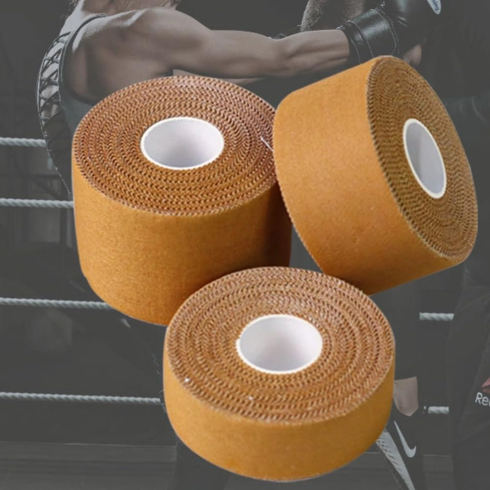 Athletic Tape Rigid Sports Tape, Sports Trainers Premium Rigid Sports Strapping Tape 3 Rolls X 38Mm X 13.7M for Blister Prevention or Feet Taping
