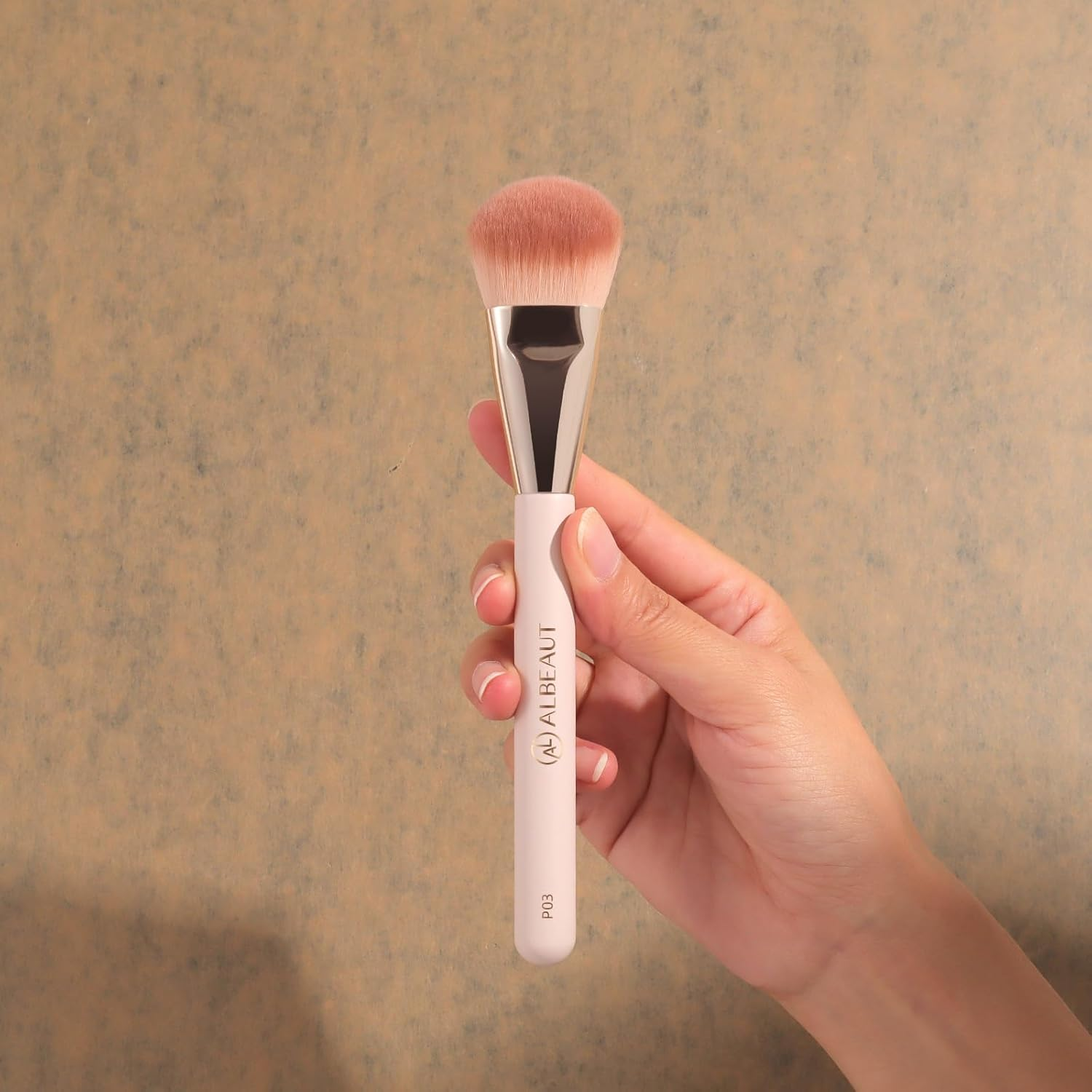 Face Brush for Blush, Bronzer, and Contour Highlighter Makeup Brush Set for Flawless Face Makeup Application - Vegan & Cruelty-Free (Face Brush + Blender) image number 4