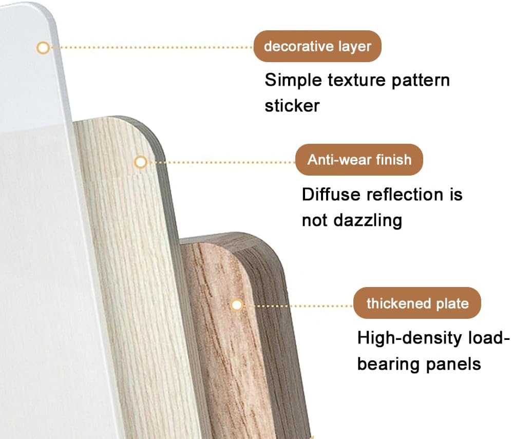 Laptop Bed Table, Portable Foldable Desk with Card Slot and Cup Holder, Lap Desk Laptop Stand Tray Table Floor Table Serving Tray for Eating Reading Working (White Maple) image number 2