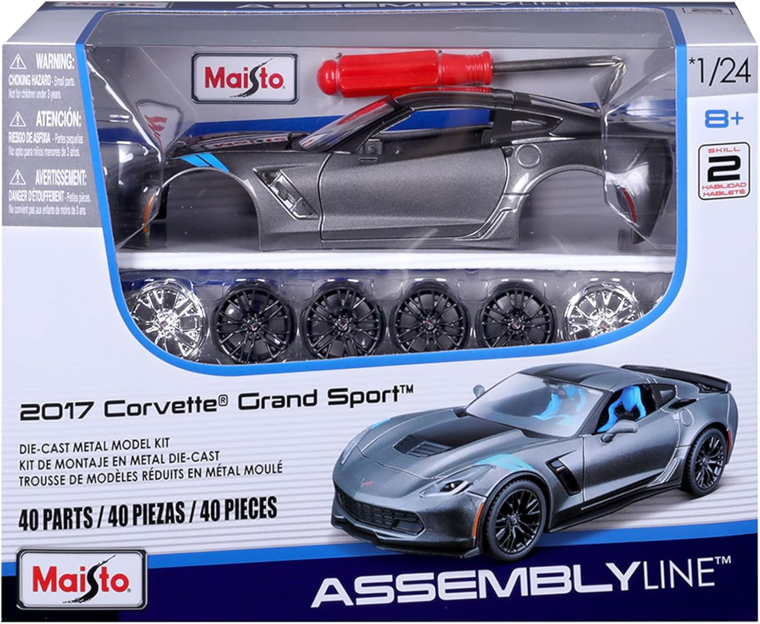 Maisto 1:24 Assembly Line Chevrolet Colorado ZR 2 - Blue image number 2