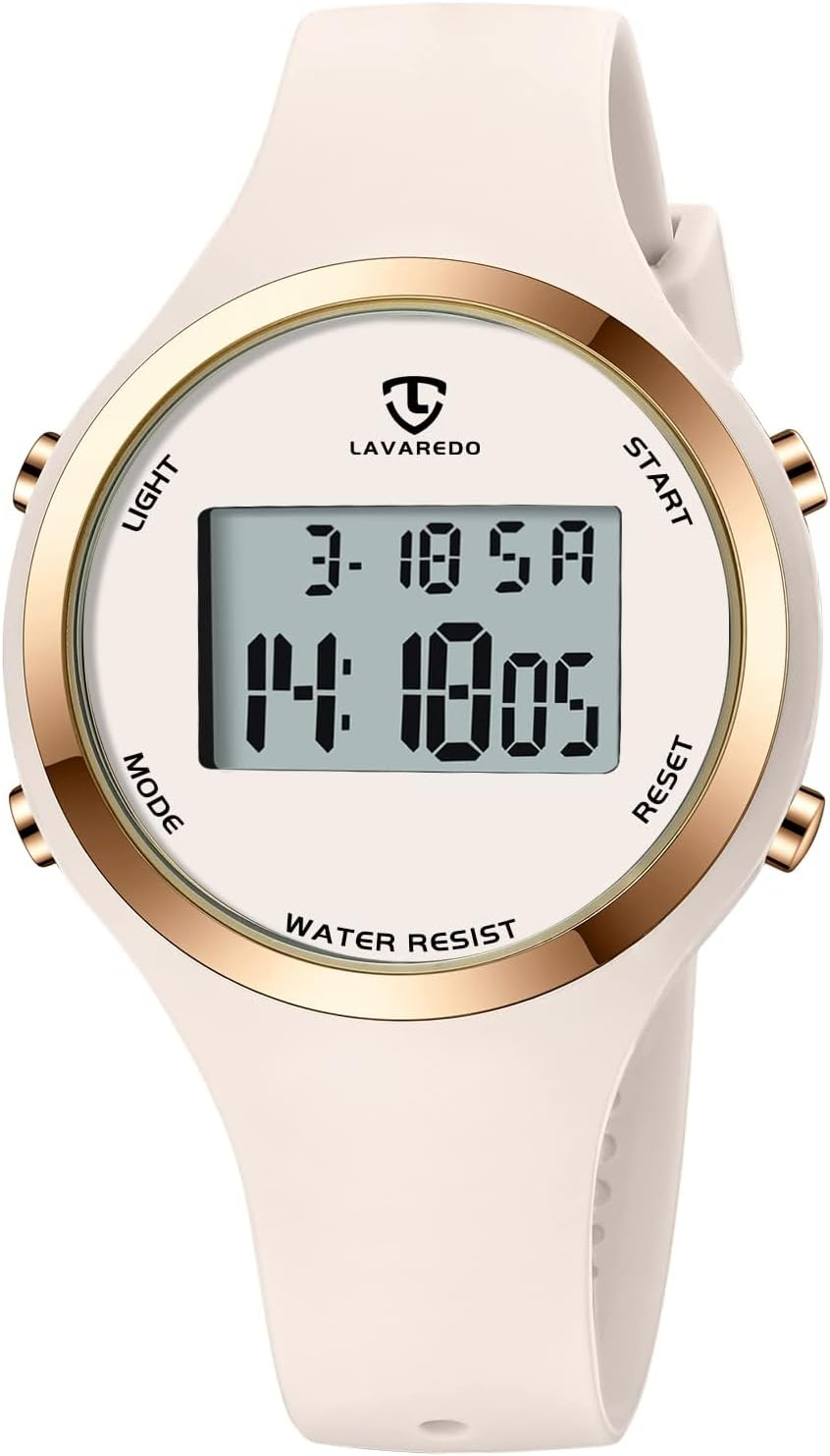 Watches for Women, Digital Watche Waterproof Outdoor Sport Women'S Watches, Stopwatch Wrist Watch Ladies Watches with Alarm Clock/Stopwatch/Chronograph, Gifts for Women/Girls image number 2