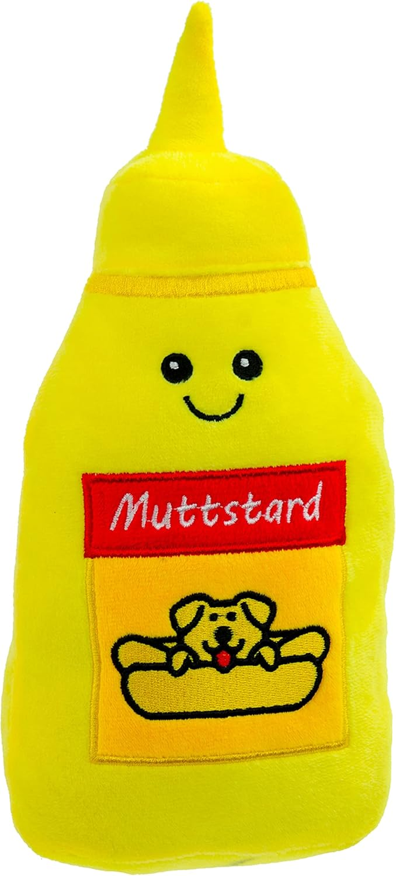 Giftable World Pet Plush Pet Toy Fruits, Cupcakes, Ice Creams, Mug with Squeaker Dog Chew Toy (10" Ketchup & Mustard) image number 2