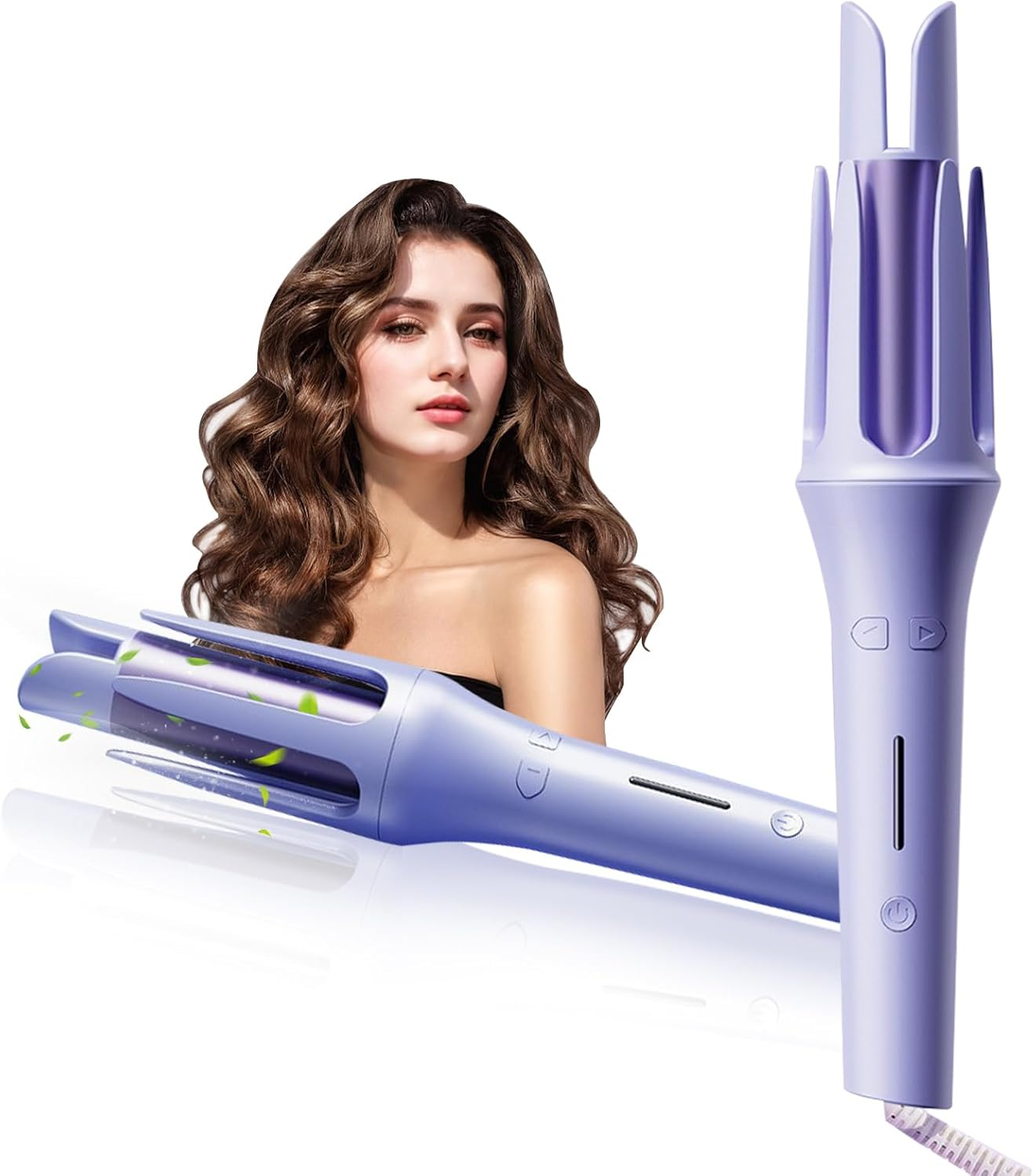 Velasko Self Curling Hair Curler, Extended Barrel 32Mm Anion Rotating Curling Iron, Electric Portable Hair Curler for Long Hair Women Quick Modeling Beach Waves image number 5